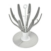 Flower Foldable Draining Rack - Grey