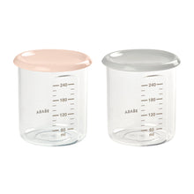 Load image into Gallery viewer, Beaba Maxi Portion 2 Pack 240ml - Pink/Grey