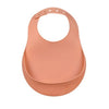 Beaba Silicone Bib - Terracotta