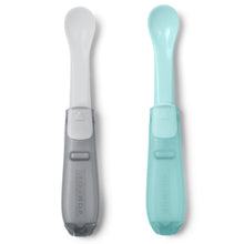 Load image into Gallery viewer, Skip Hop Easy Fold Travel Spoons - Grey/Soft Teal