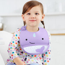 Load image into Gallery viewer, Skip Hop Zoo Nova Narwhal Silicone Bib (1)