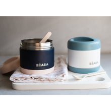 Load image into Gallery viewer, Béaba Stainless Steel Isothermal Portion 500ml - Baltic Blue / White (2)
