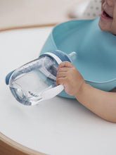 Load image into Gallery viewer, Beaba Silicone Bib 2 Pack - Green Blue/Light Grey
