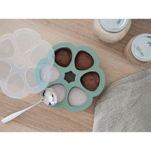 Load image into Gallery viewer, Beaba Multiportions Silicone Freezer Tray 6 X 90ml - Sage Green
