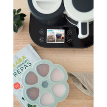 Load image into Gallery viewer, Beaba Multiportions Silicone Freezer Tray 6 X 90ml - Sage Green

