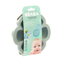 Load image into Gallery viewer, Beaba Multiportions Silicone Freezer Tray 6 X 90ml - Sage Green
