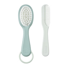 Load image into Gallery viewer, Beaba Baby Brush &amp; Comb - Green Blue
