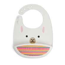 Load image into Gallery viewer, Skip Hop Zoo Luna Llama Silicone Bib
