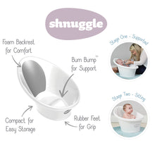 Load image into Gallery viewer, Shnuggle Bath with Plug - White (3)
